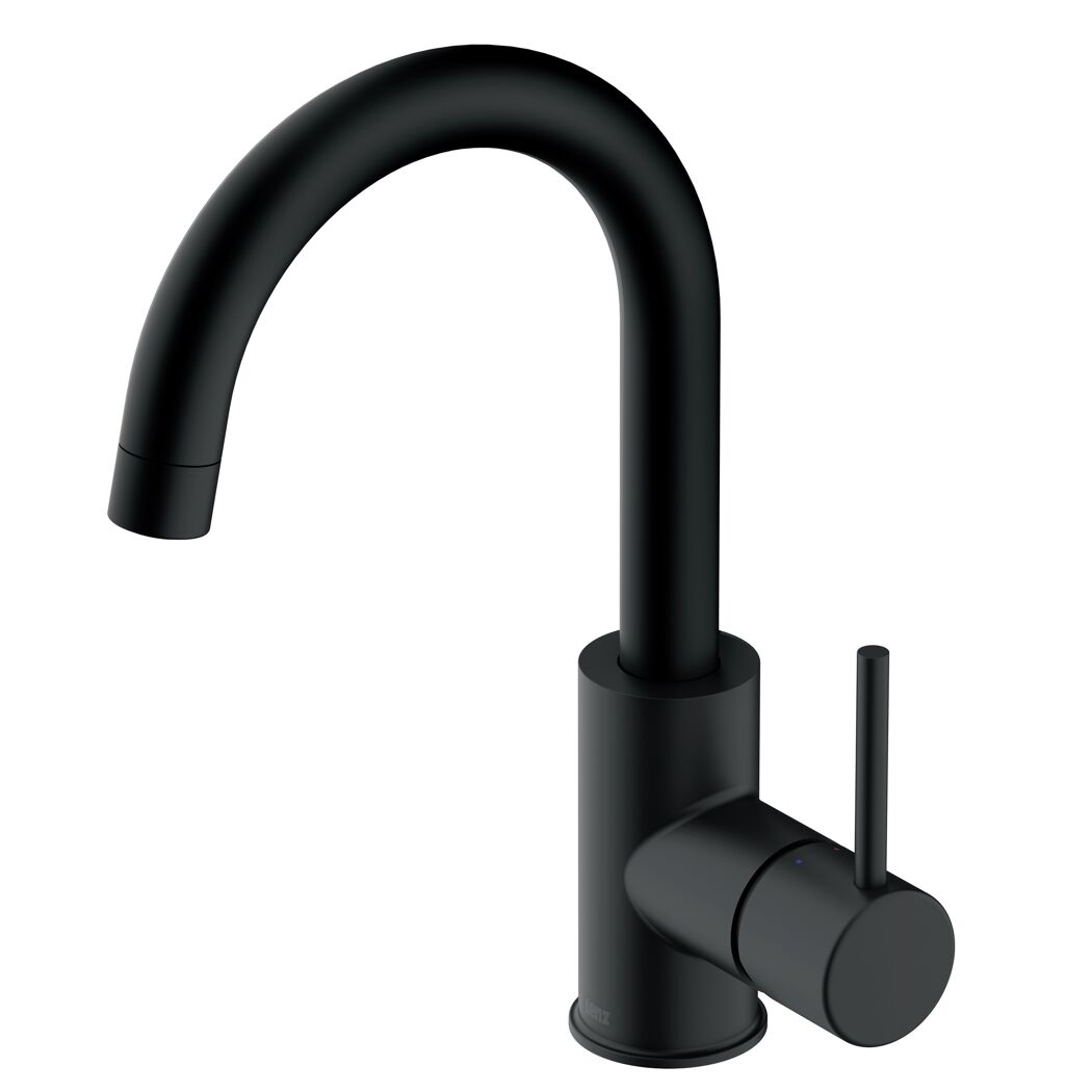 Waschtischarmatur 'Bow²' schwarz-matt 12,7 cm