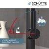 Spiralfeder-Spültischarmatur 'Miami' matt schwarz/chrom