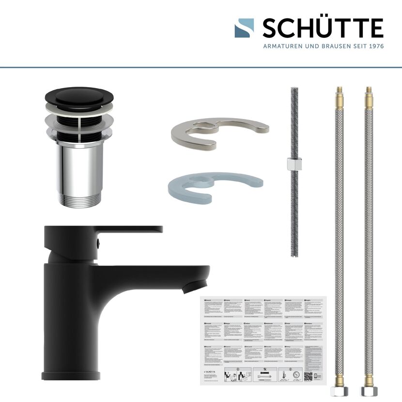 Waschtischarmatur 'Denver' matt schwarz
