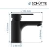 Waschtischarmatur 'Denver' matt schwarz