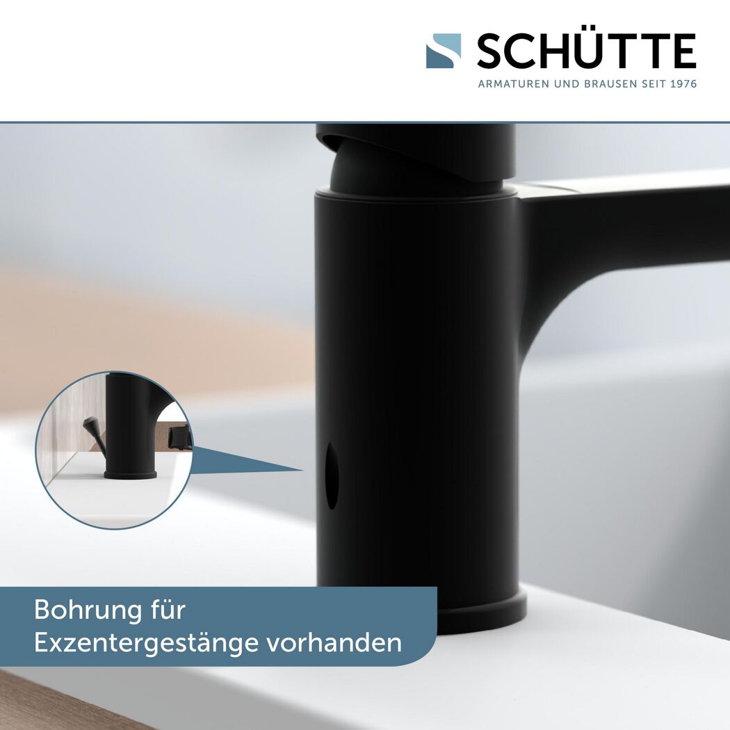 Waschtischarmatur 'Denver' matt schwarz