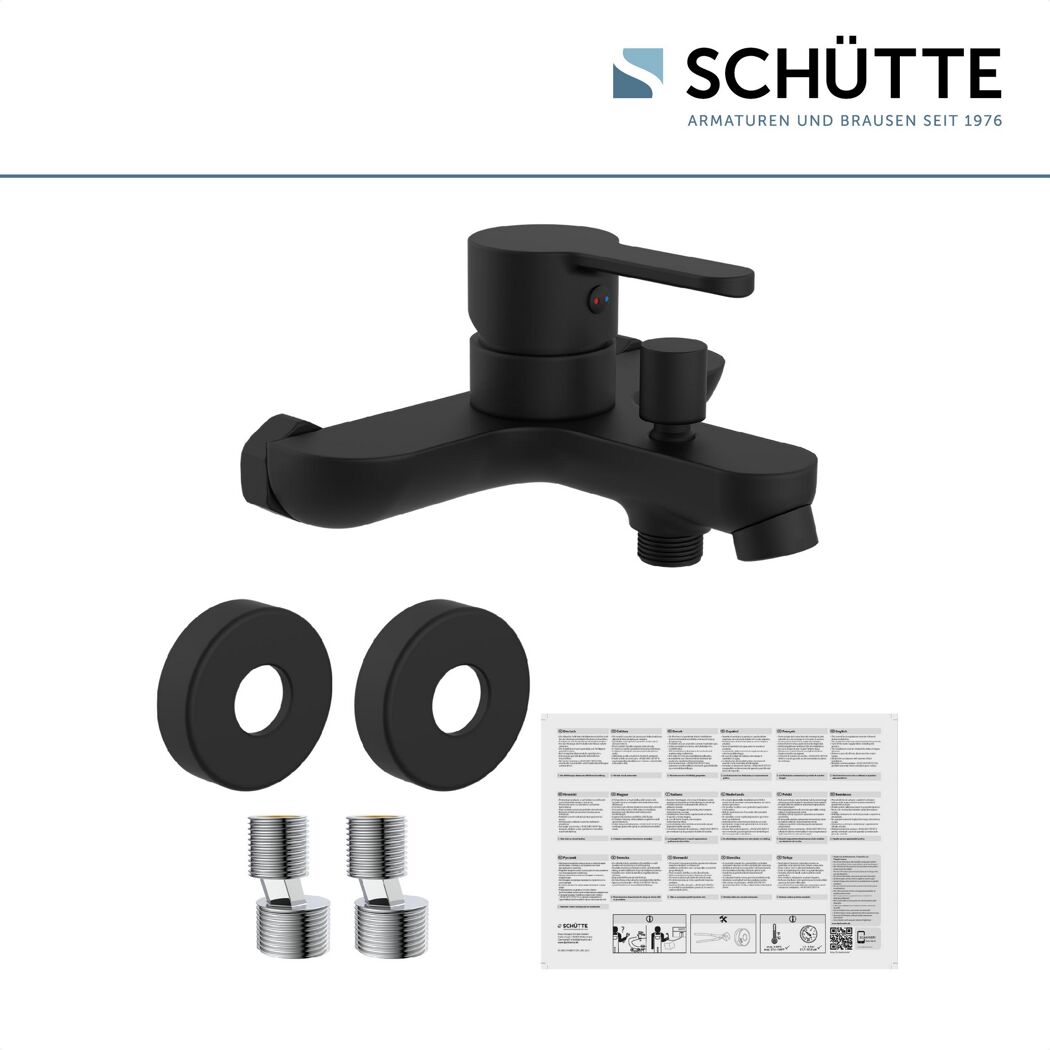 Badewannenarmatur 'Denver' matt schwarz