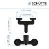 Badewannenarmatur 'Denver' matt schwarz