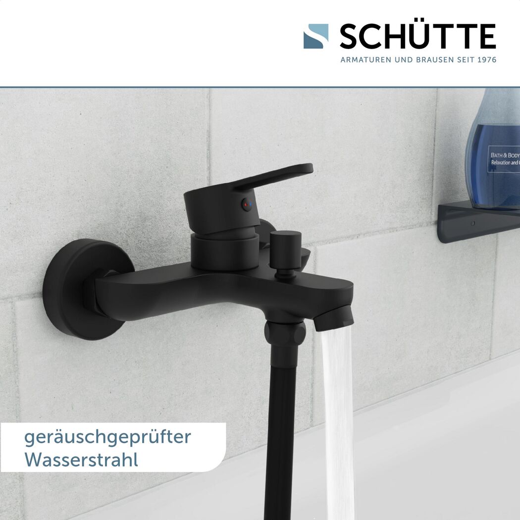 Badewannenarmatur 'Denver' matt schwarz