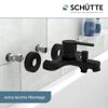 Badewannenarmatur 'Denver' matt schwarz