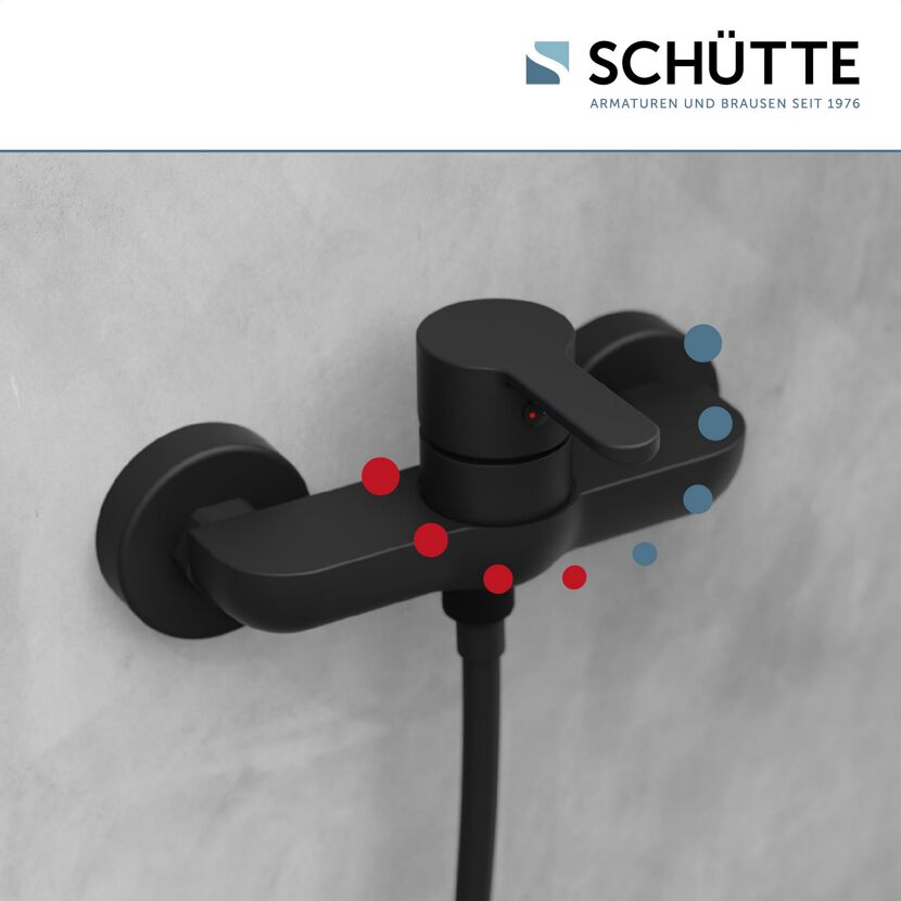 Brausearmatur 'Denver' matt schwarz