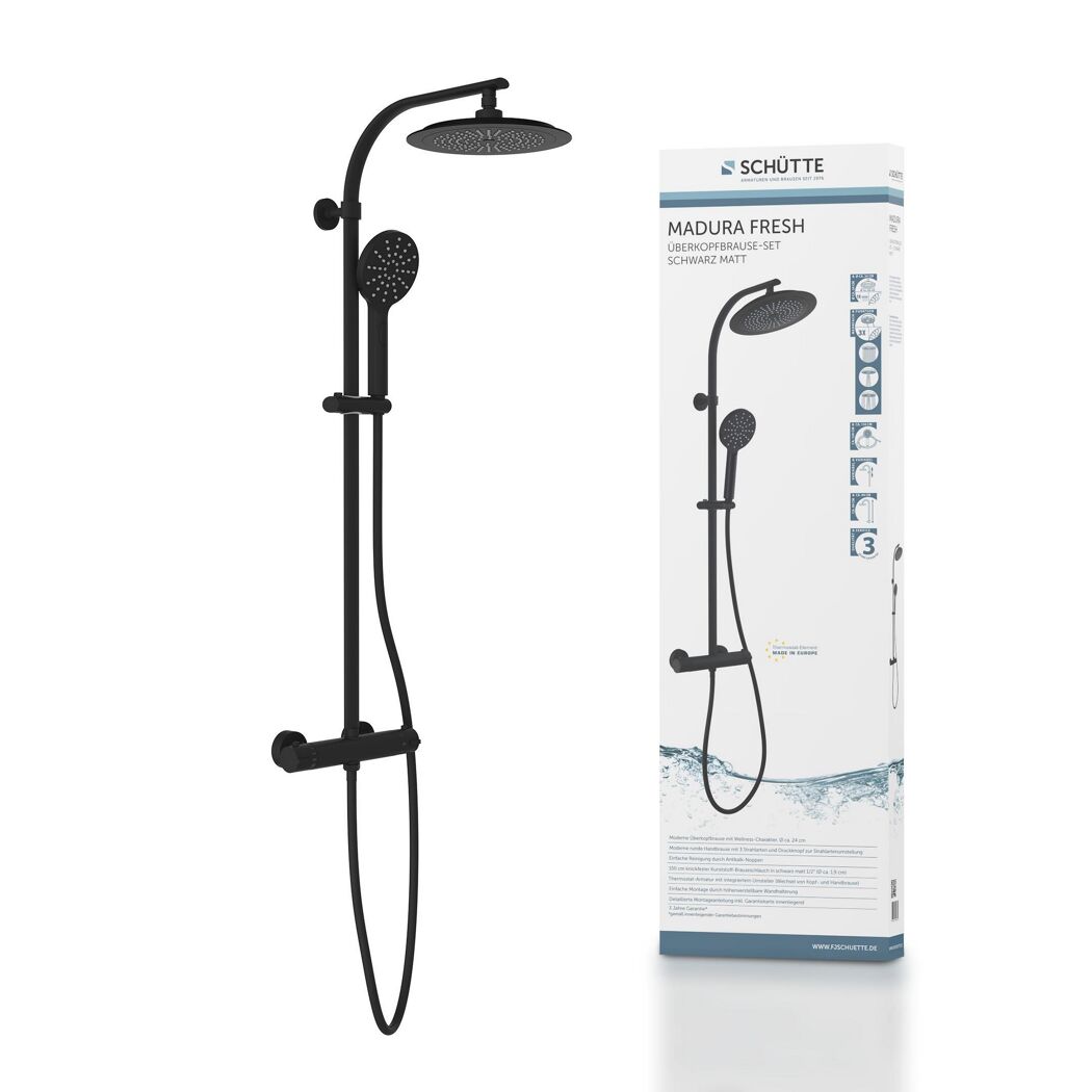 Duschsystem 'Madura Fresh' schwarz
