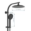 Duschsystem 'Madura Fresh' schwarz