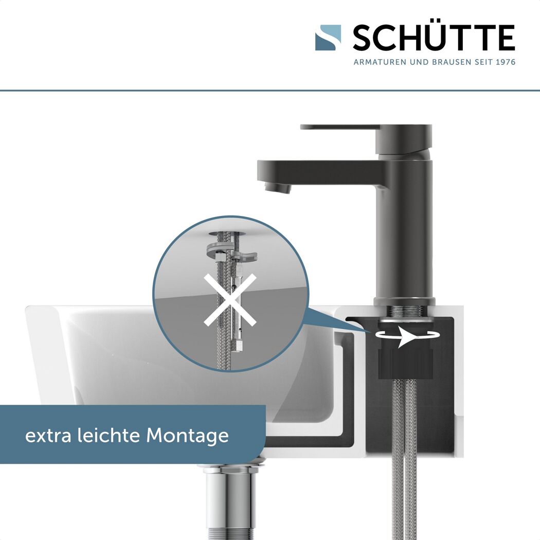 Schéma Montage WT-Armatur Elephant Graphit matt