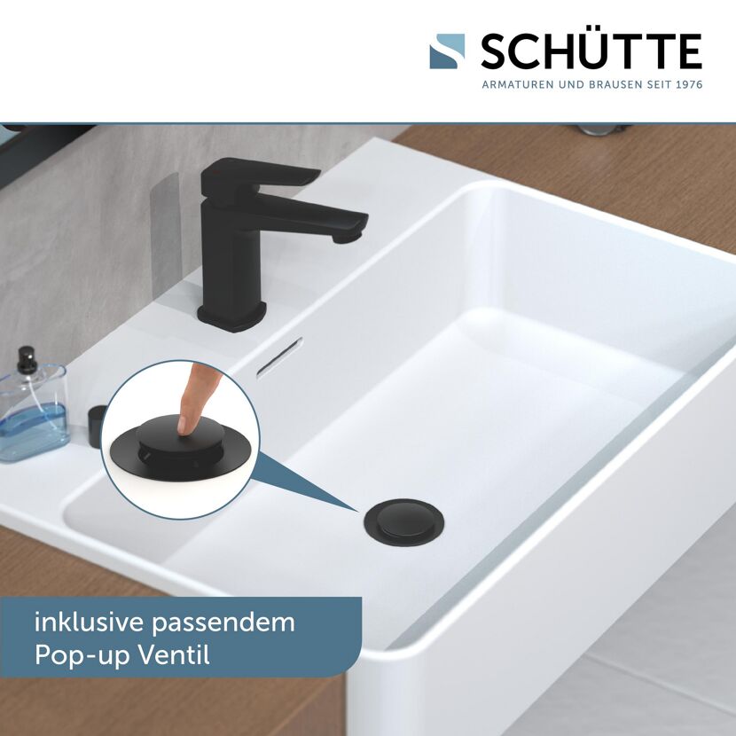 Waschbecken mit Pop-up Ventil
