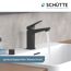 Schwarze Armatur WT-Armatur Raven, Wasserstrahl