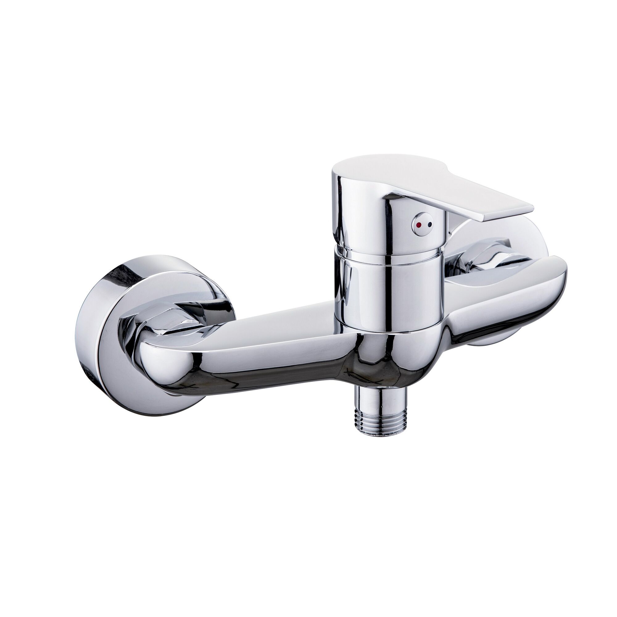 Chromfarbene Brausearmatur