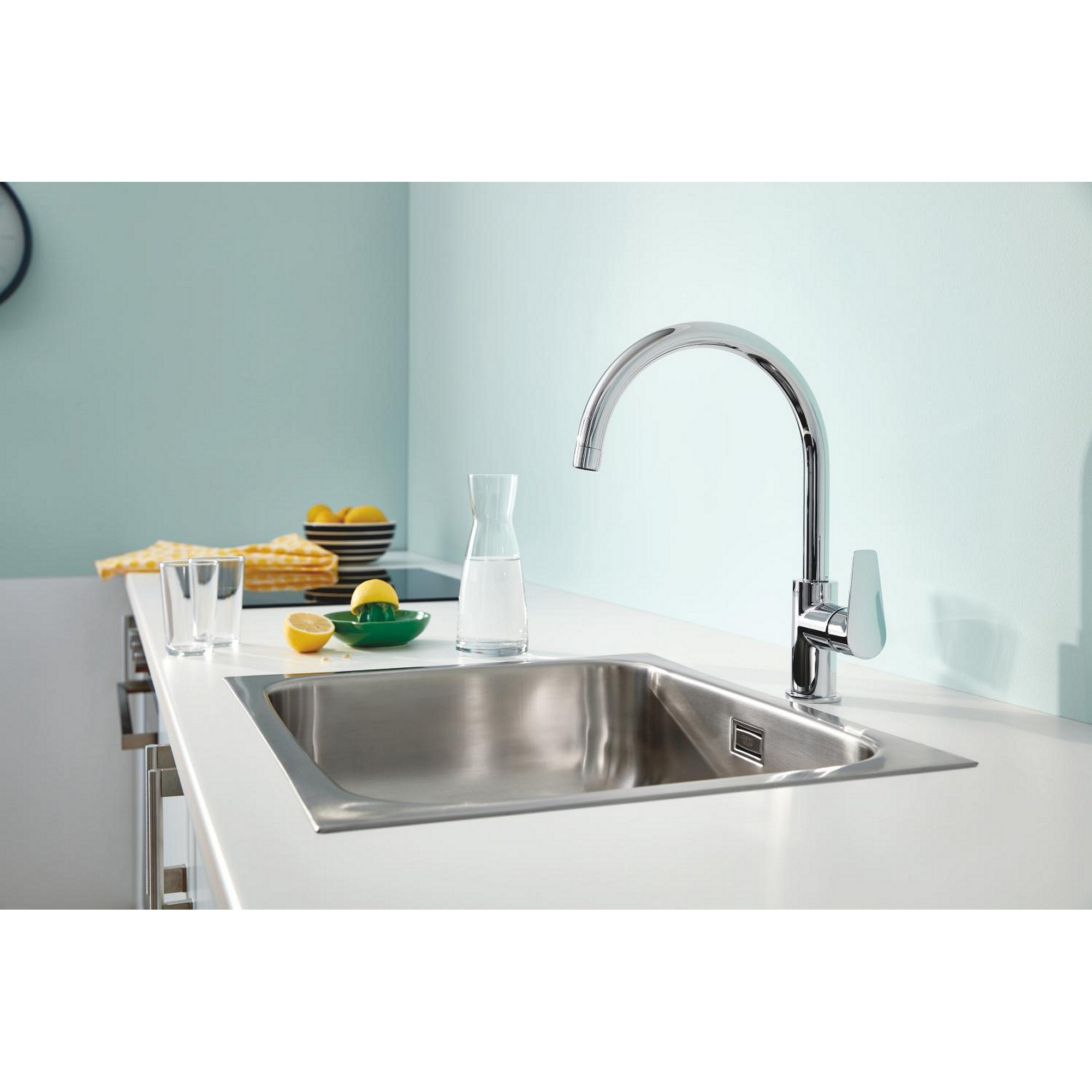 Einhebel-Küchenarmatur 'Start Edge' chromfarben 255 x 480 mm + product picture