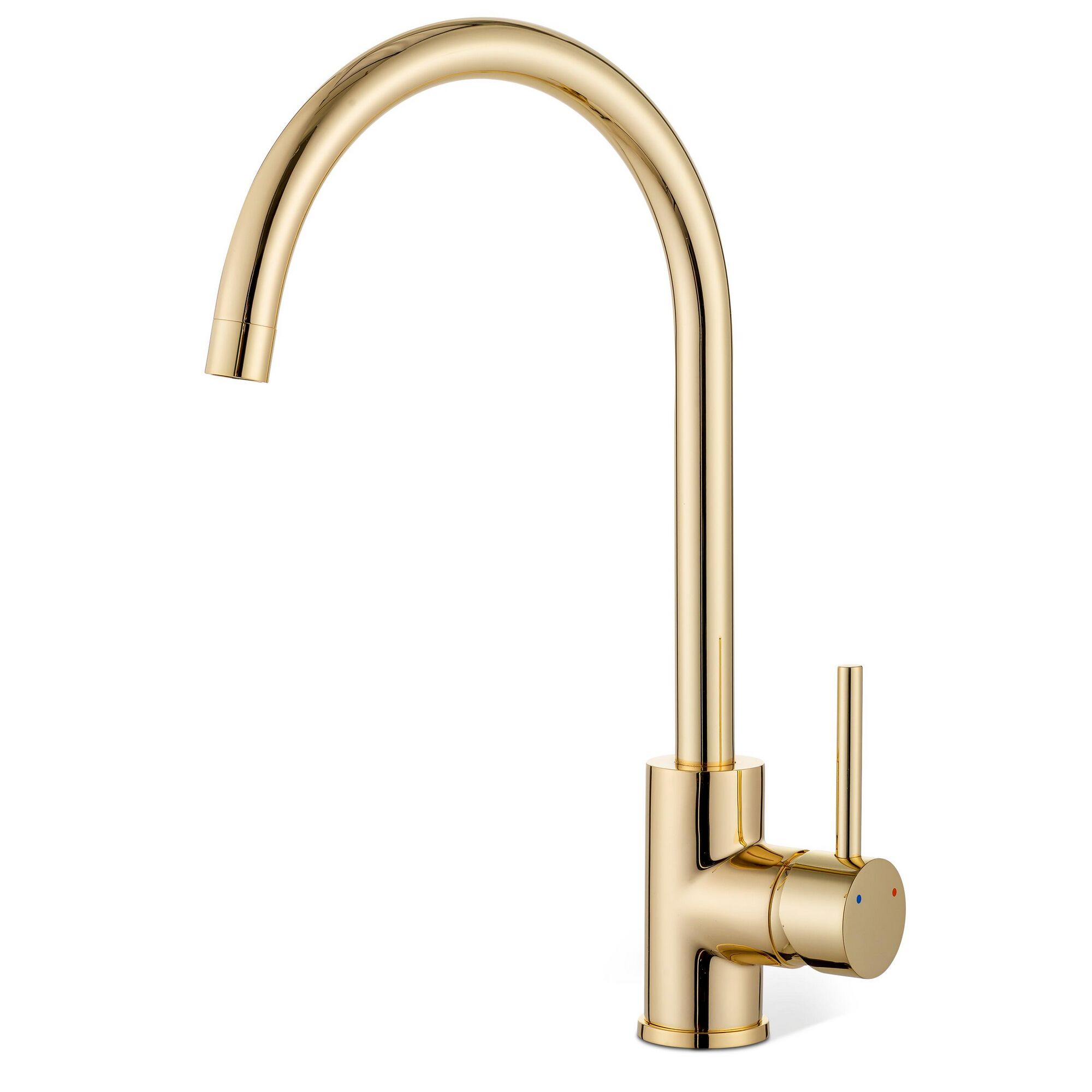 Goldene Spültischarmatur