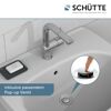 Waschbecken mit Pop-up Ventil.