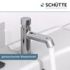 Chromfarbenes Standventil LIMA mit laufendem Wasserstrahl