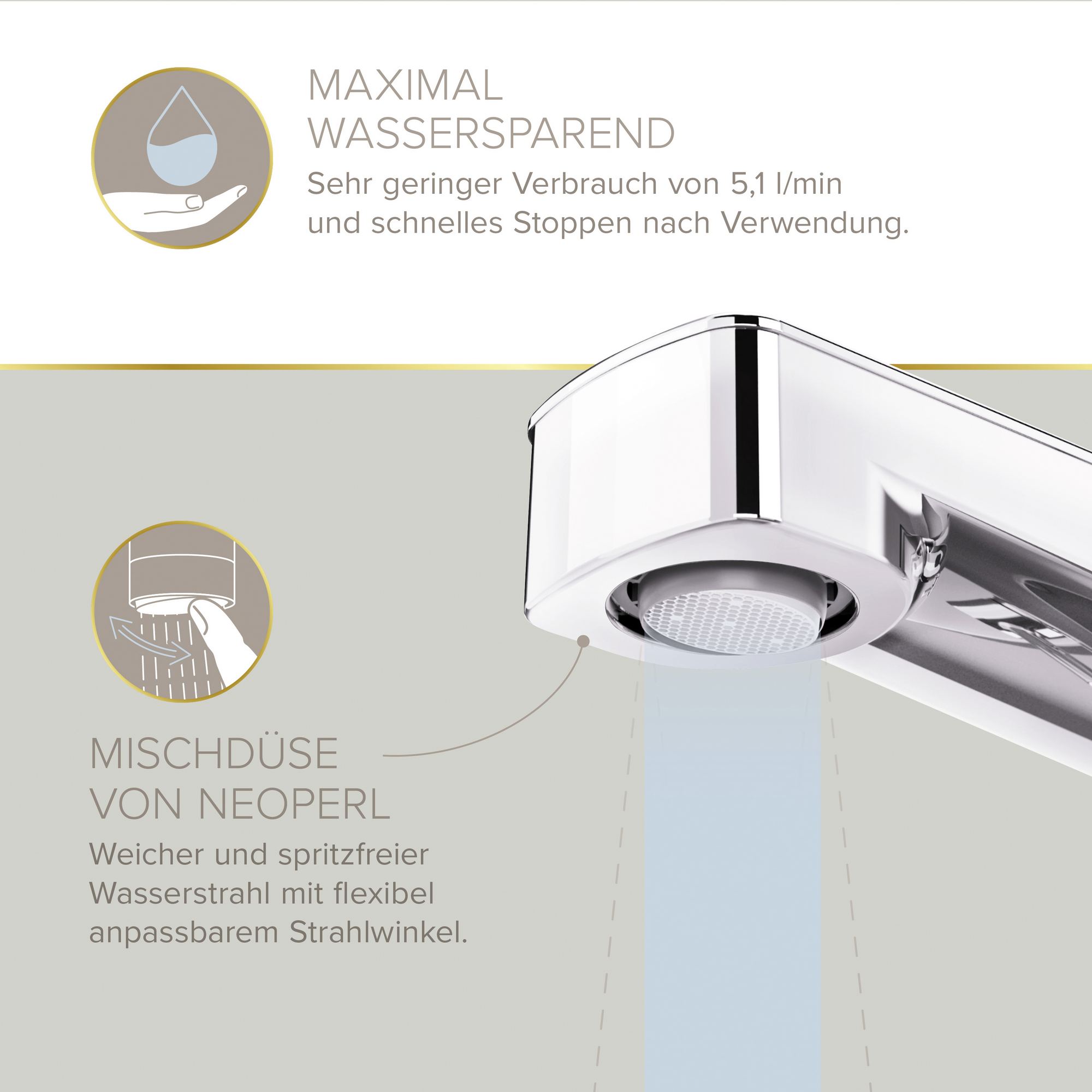 Waschtischarmatur 'Mola' Sensor chromfarben 16,2 cm