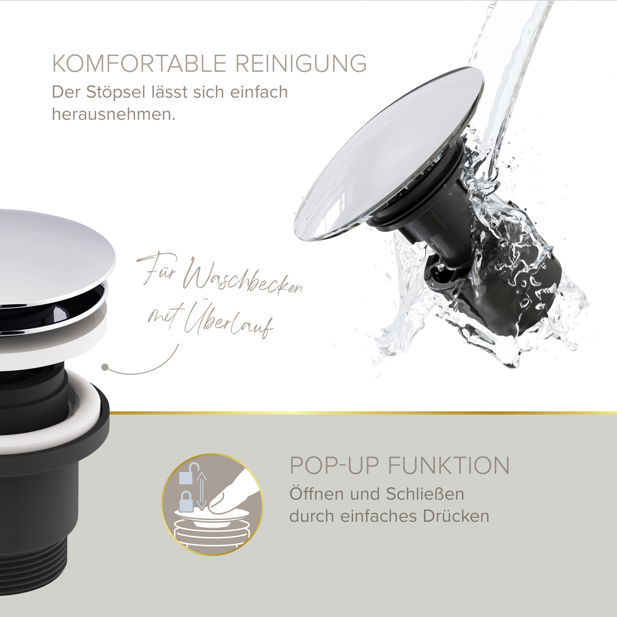 Waschtischarmatur 'Mola' Sensor chromfarben 16,2 cm