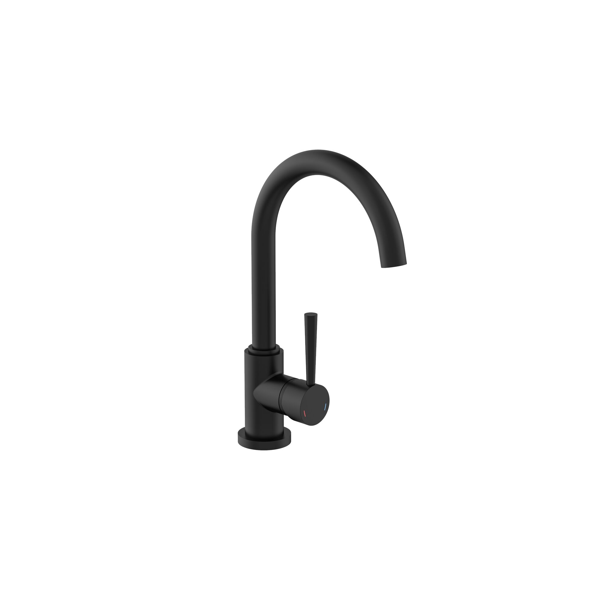 Schwarze Spültischarmatur