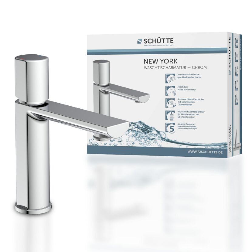 Schütte Waschtischarmatur New York Chrom