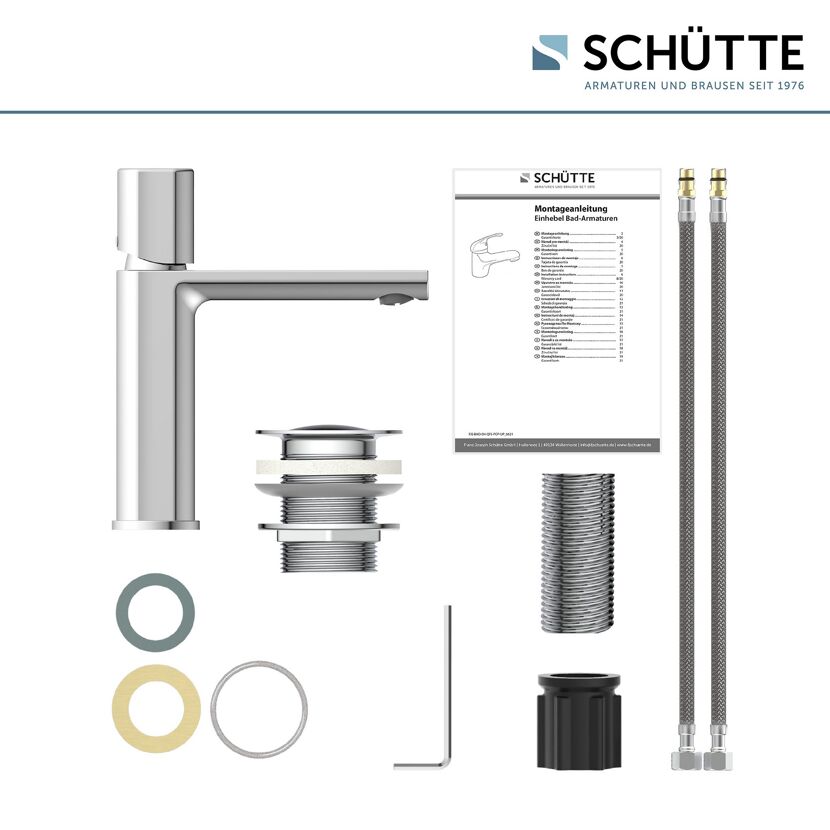 Waschtischarmatur New York Chrom mit Montageanleitung