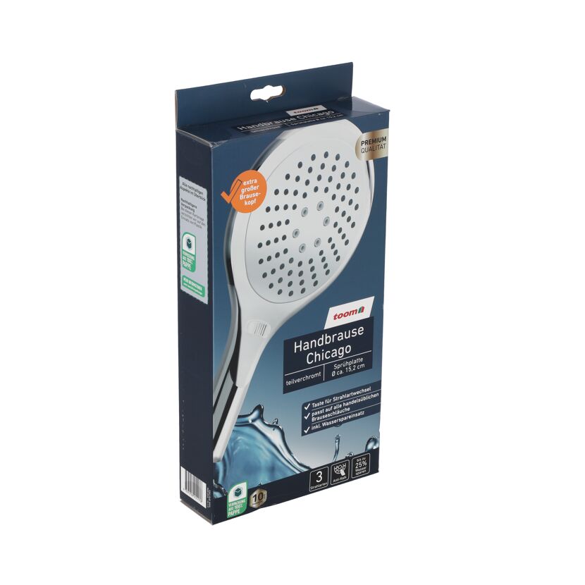 Handbrause Chicago von toom in Verpackung
