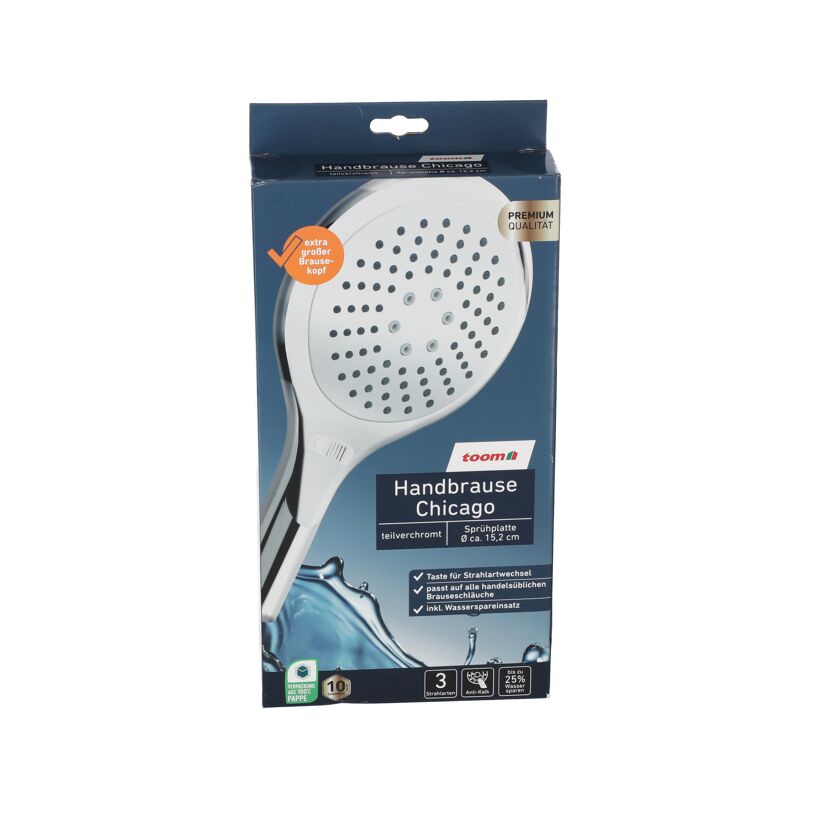 Handbrause Chicago von toom in Verpackung