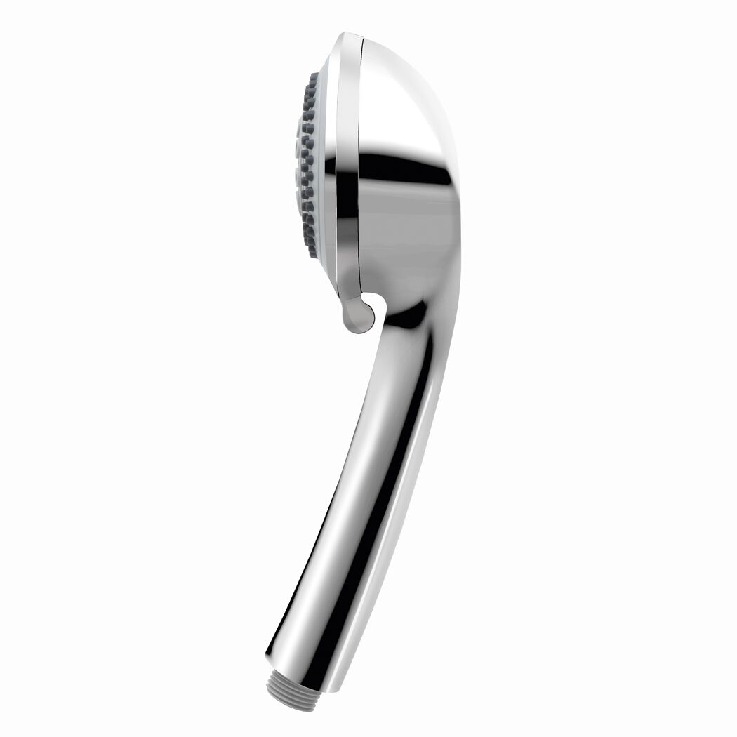 Handbrause 'Como 3' Ø 9,8 cm grau/teilverchromt