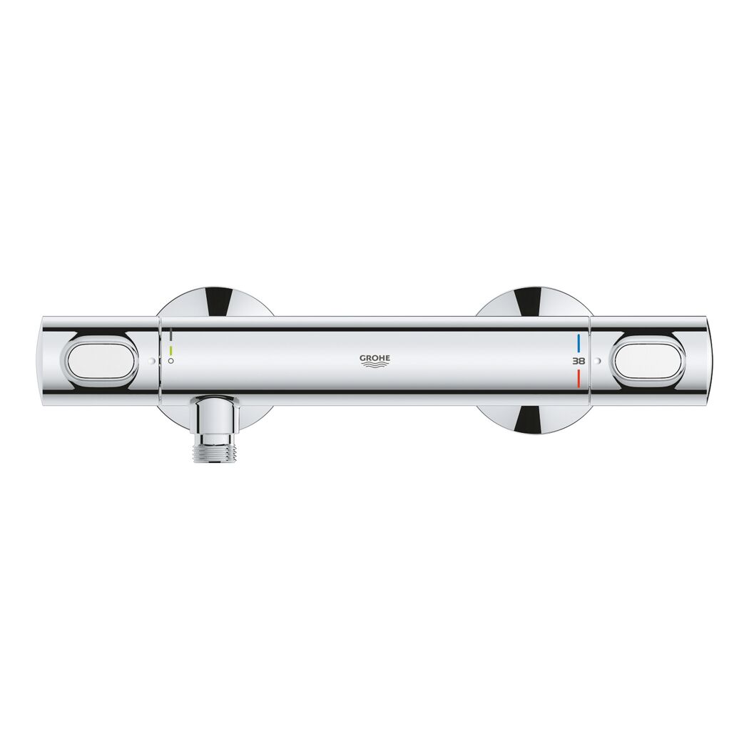 Thermostat-Duscharmatur 'Precision Flow' chromfarben