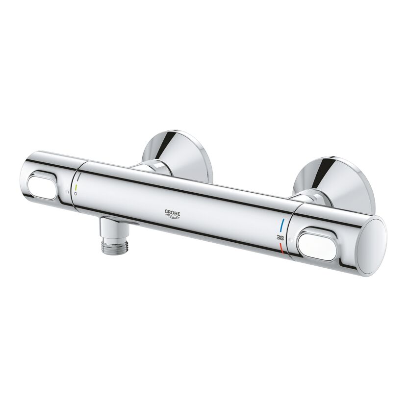 Thermostat-Duscharmatur 'Precision Flow' chromfarben