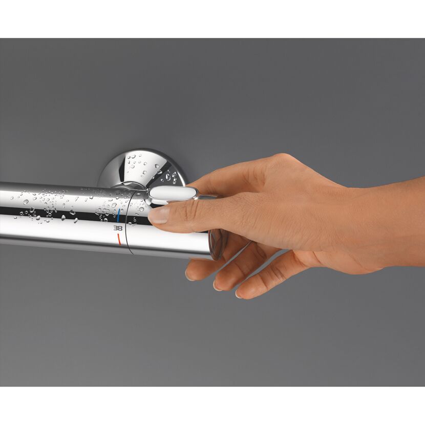 Thermostat-Duscharmatur 'Precision Flow' chromfarben
