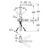 Technische Zeichnung von GROHE Minta L-Auslauf