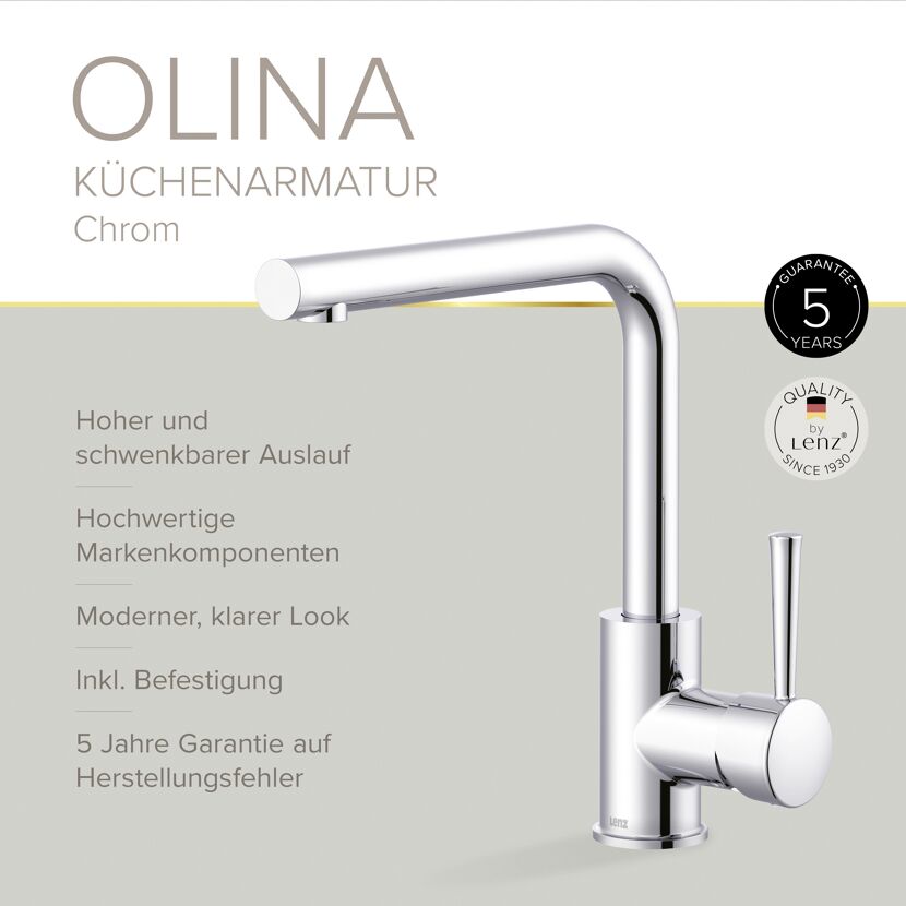 Spültischarmatur 'Olina' chromfarben