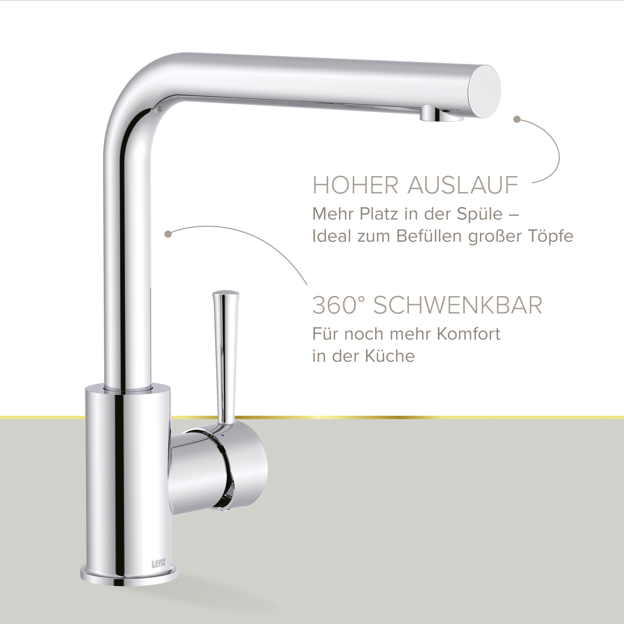 Spültischarmatur 'Olina' chromfarben