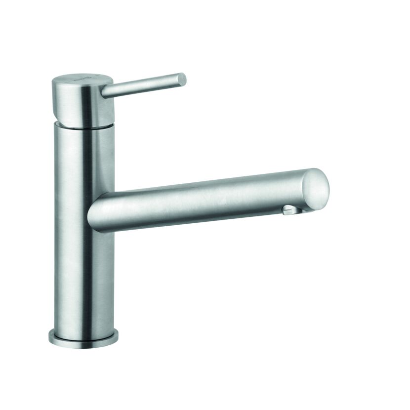 Einhandmischer Steel aus Edelstahl.