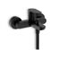 Schwarze Hansgrohe Wannenarmatur