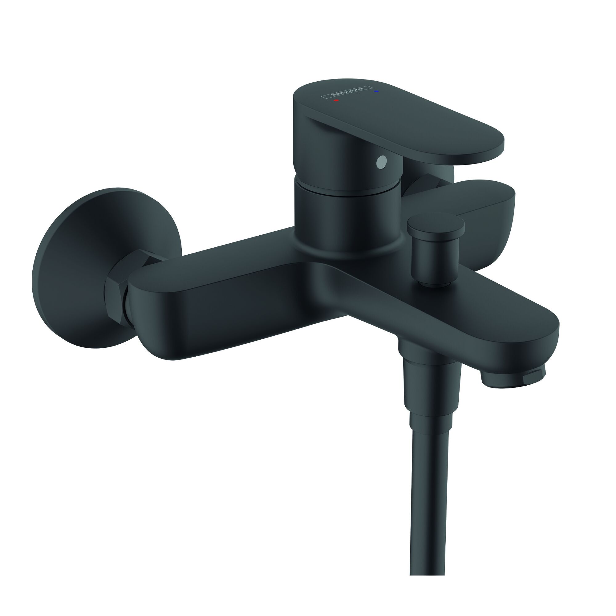 Schwarze Vernis Blend Wannenarmatur