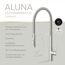 Küchenarmatur 'Aluna' Edelstahloptik mit Pendelbrause