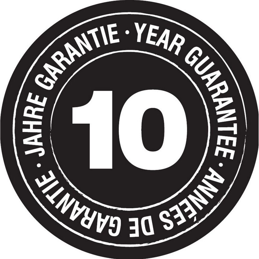 10 Jahre Garantie