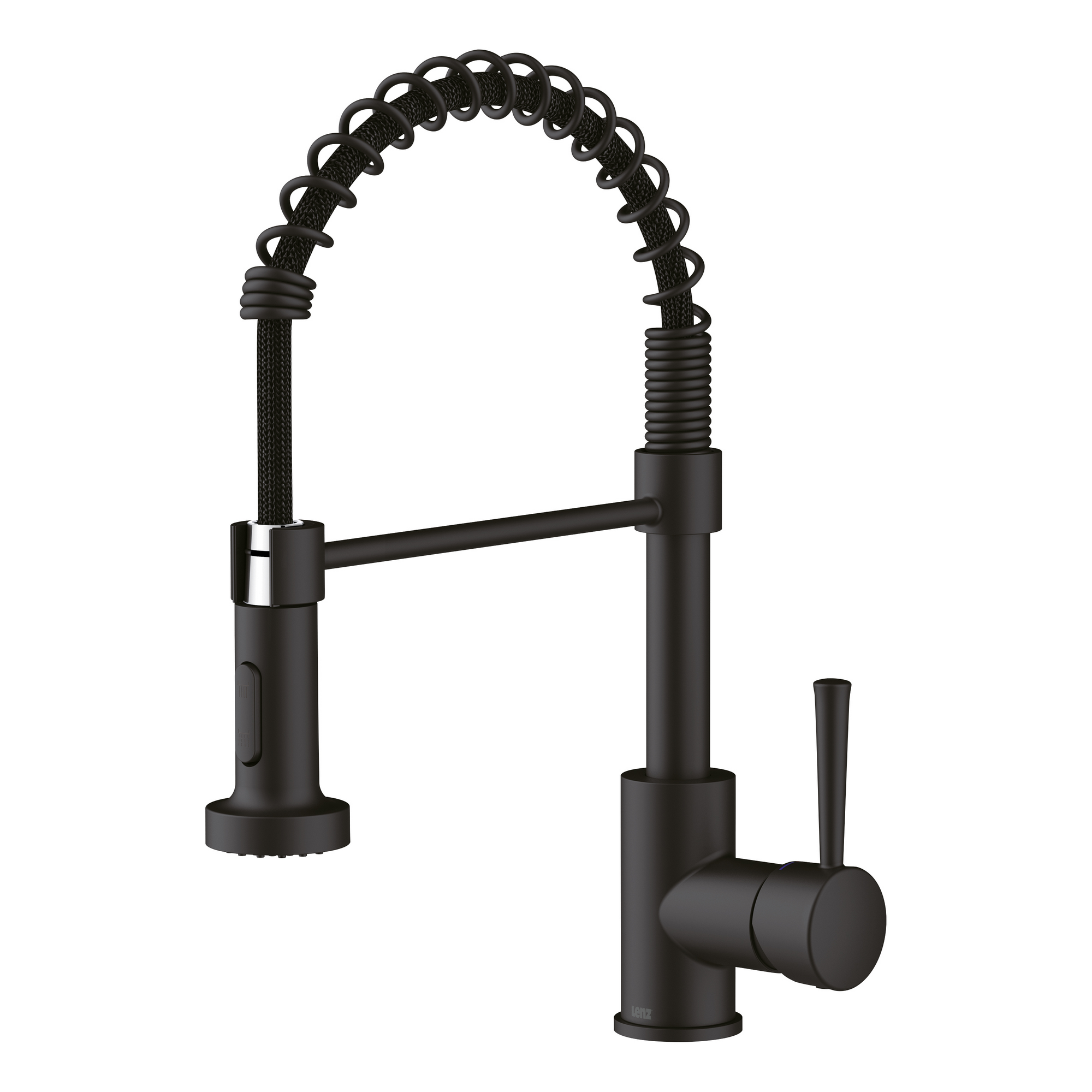 Küchenarmatur 'Nova' schwarz-matt mit Pendelbrause