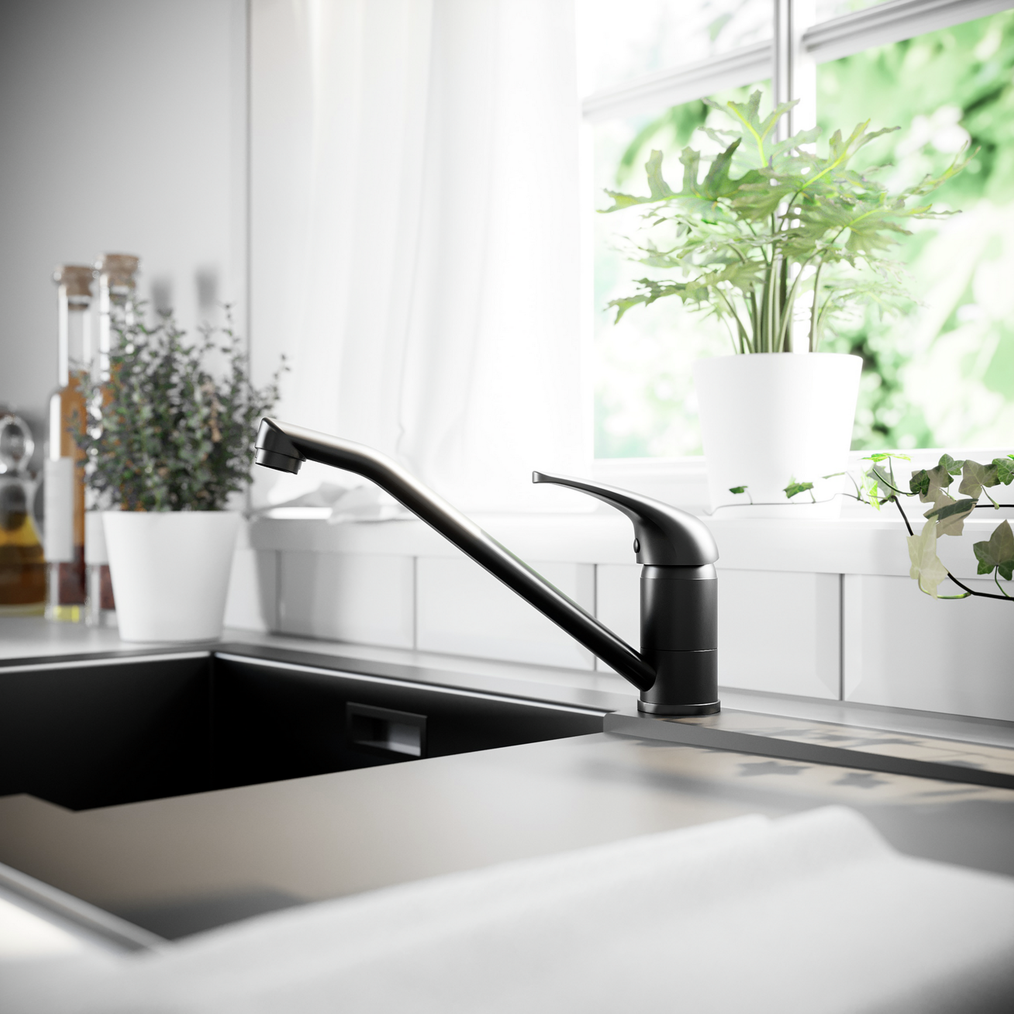 Küchenarmatur 'Aurora' schwarz-matt + product picture