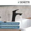 Schwarze Armatur Boston WT, Wasserstrahl