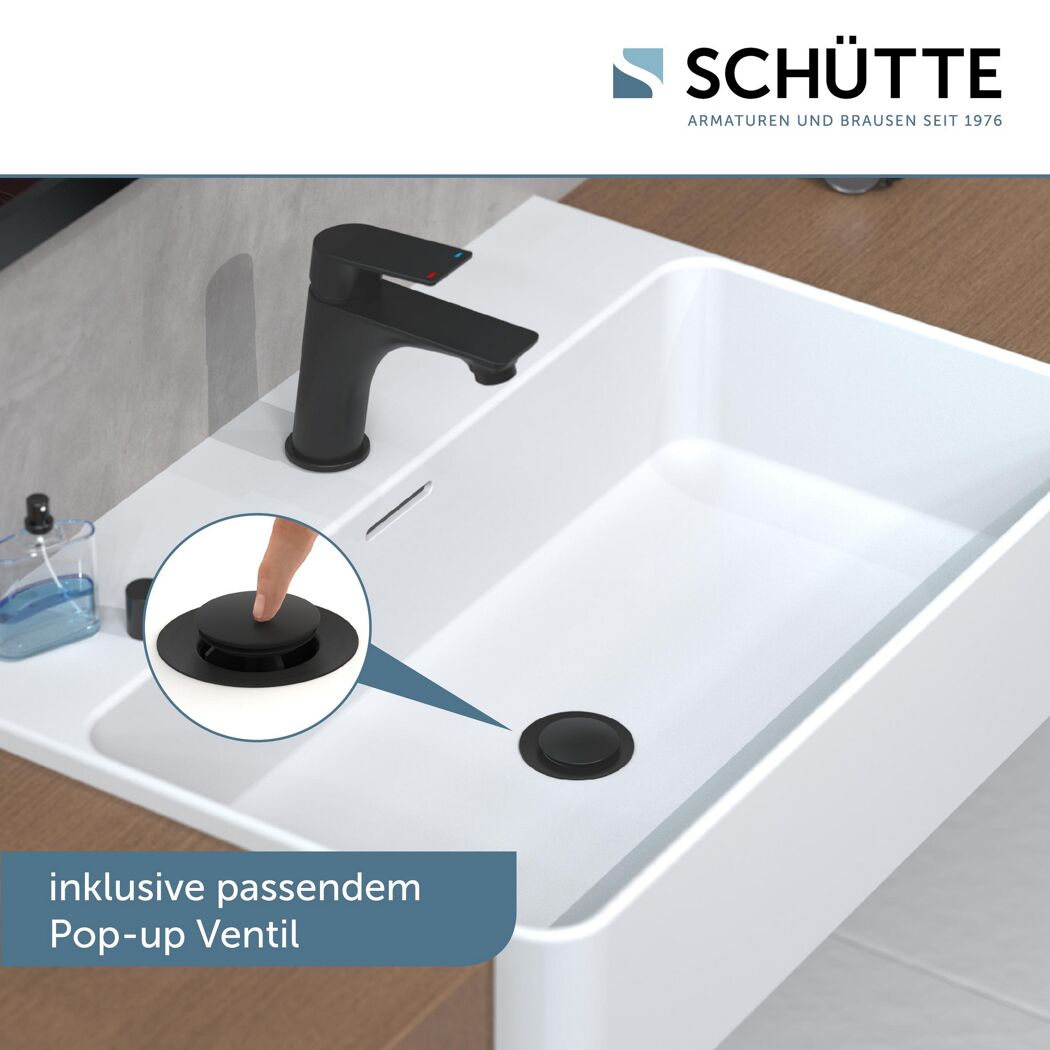 Waschbecken mit Pop-up Ventil