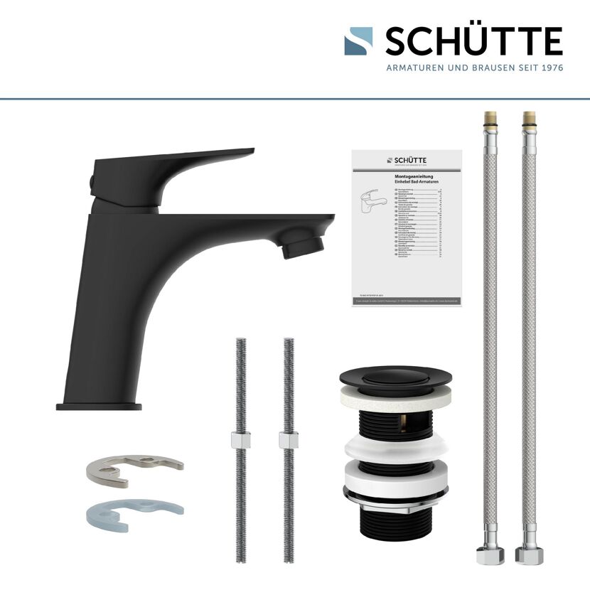 SCHÜTTE Boston WT Waschtischarmatur, schwarzmatt