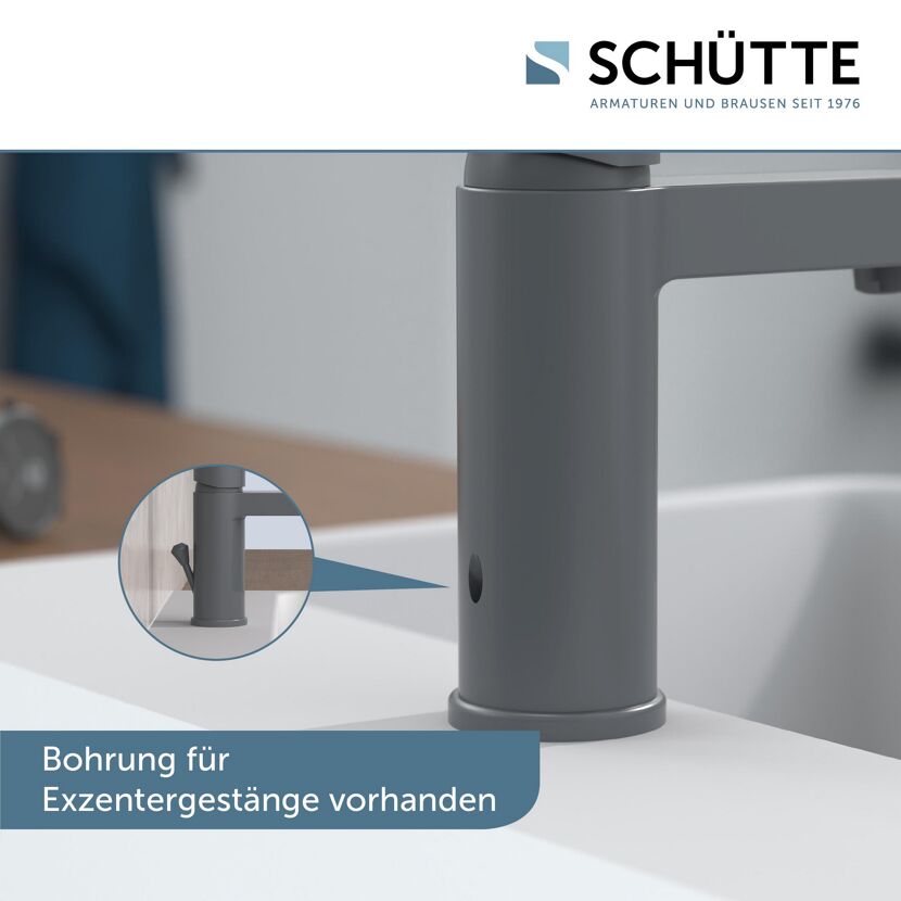 Waschbeckenarmatur mit Exzentergestänge