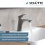 Waschbeckenarmatur Boston WT in Graphitmatt mit Wasserstrahl