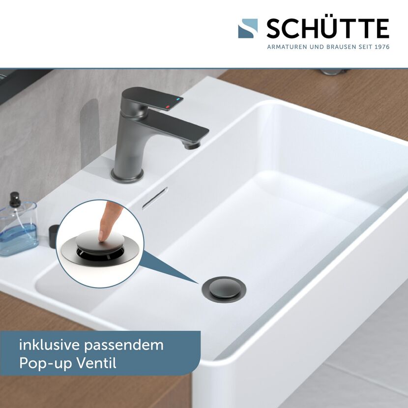 Waschbecken mit Pop-up Ventil