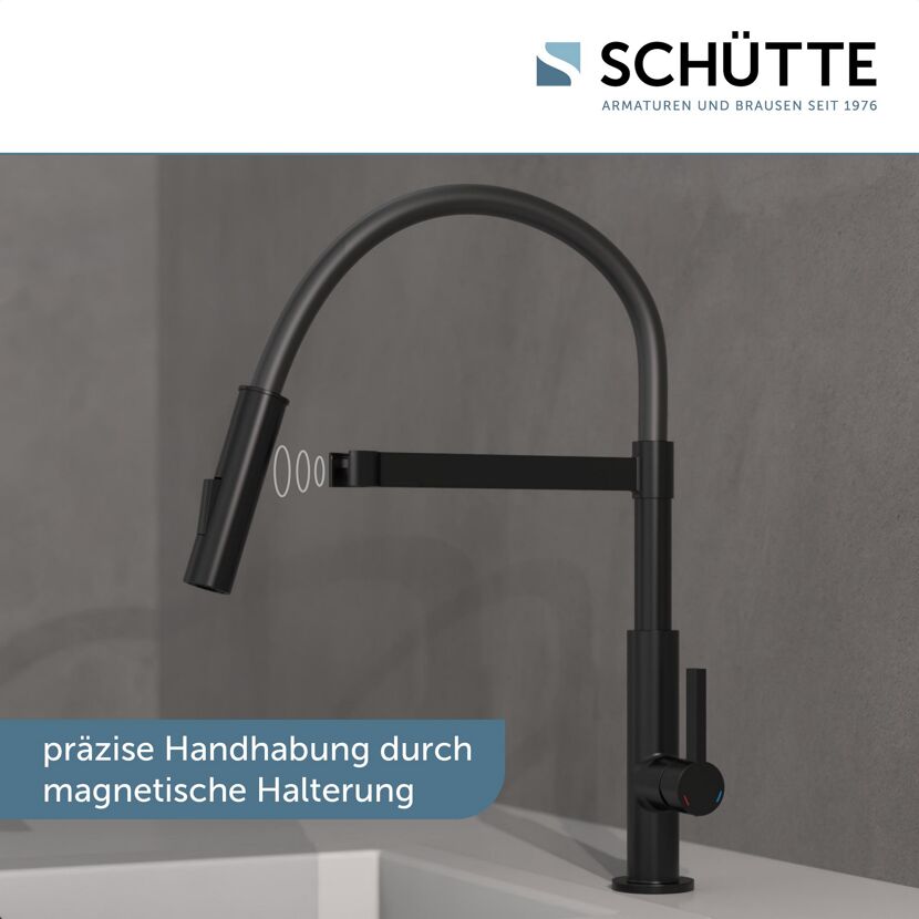 Schwarze Küchenarmatur Miami SPT von SCHÜTTE