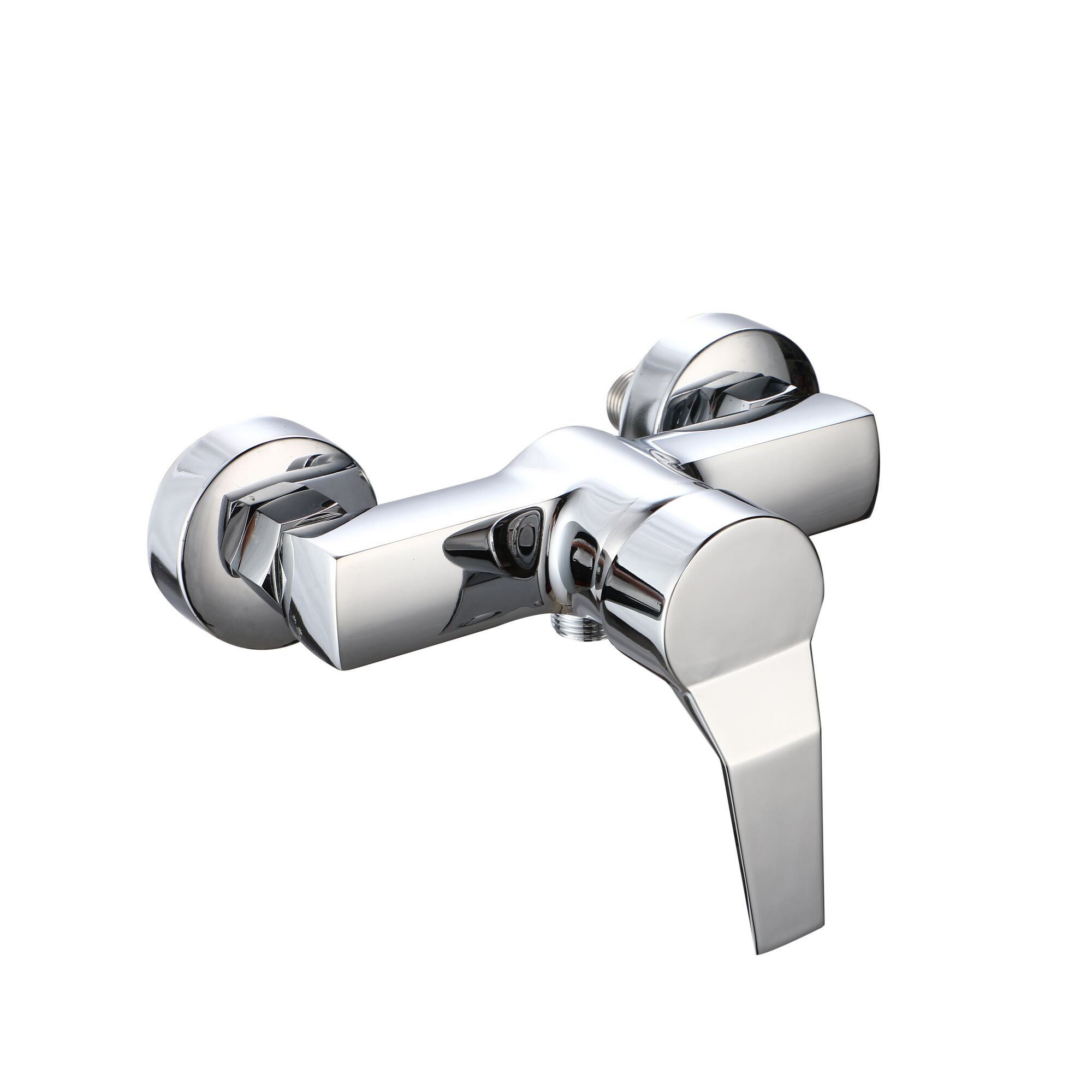 Verchromte Brausearmatur