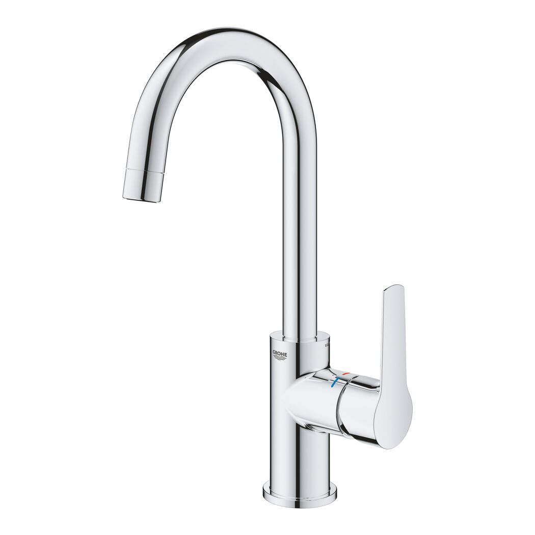 Chrom Waschtischarmatur mit Hebel